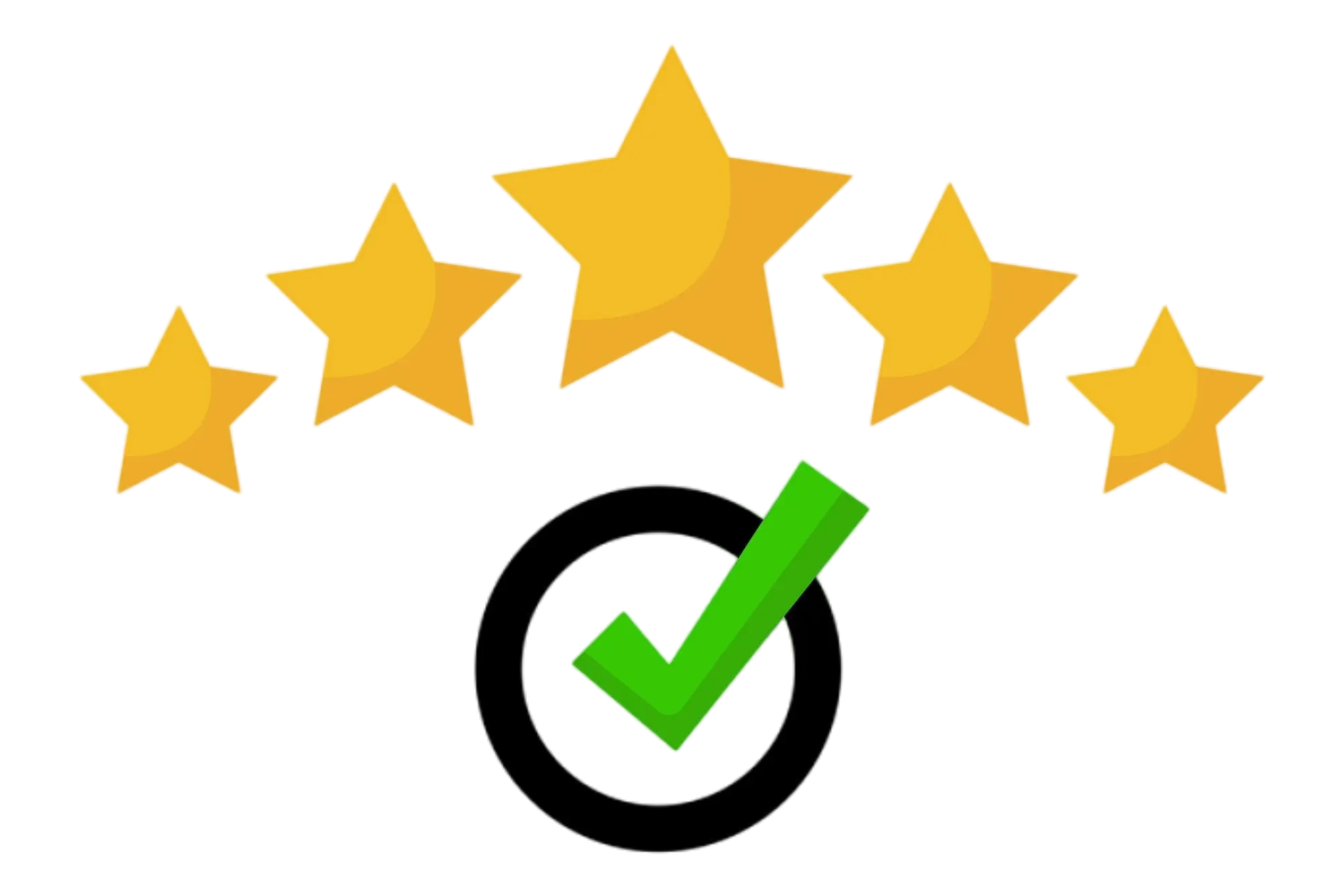 check-mark-with-review-stars